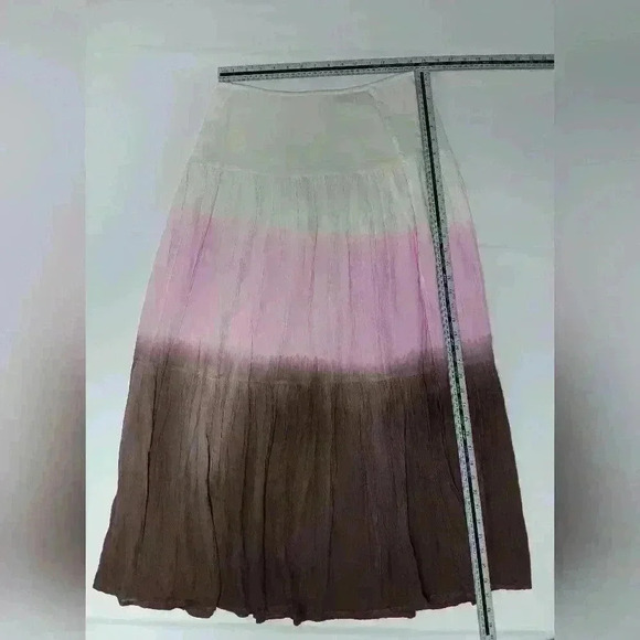 Asos Design 💯 cotton Tricolor Maxi Skirt. Ladies  size 8 - Picture 5 of 7